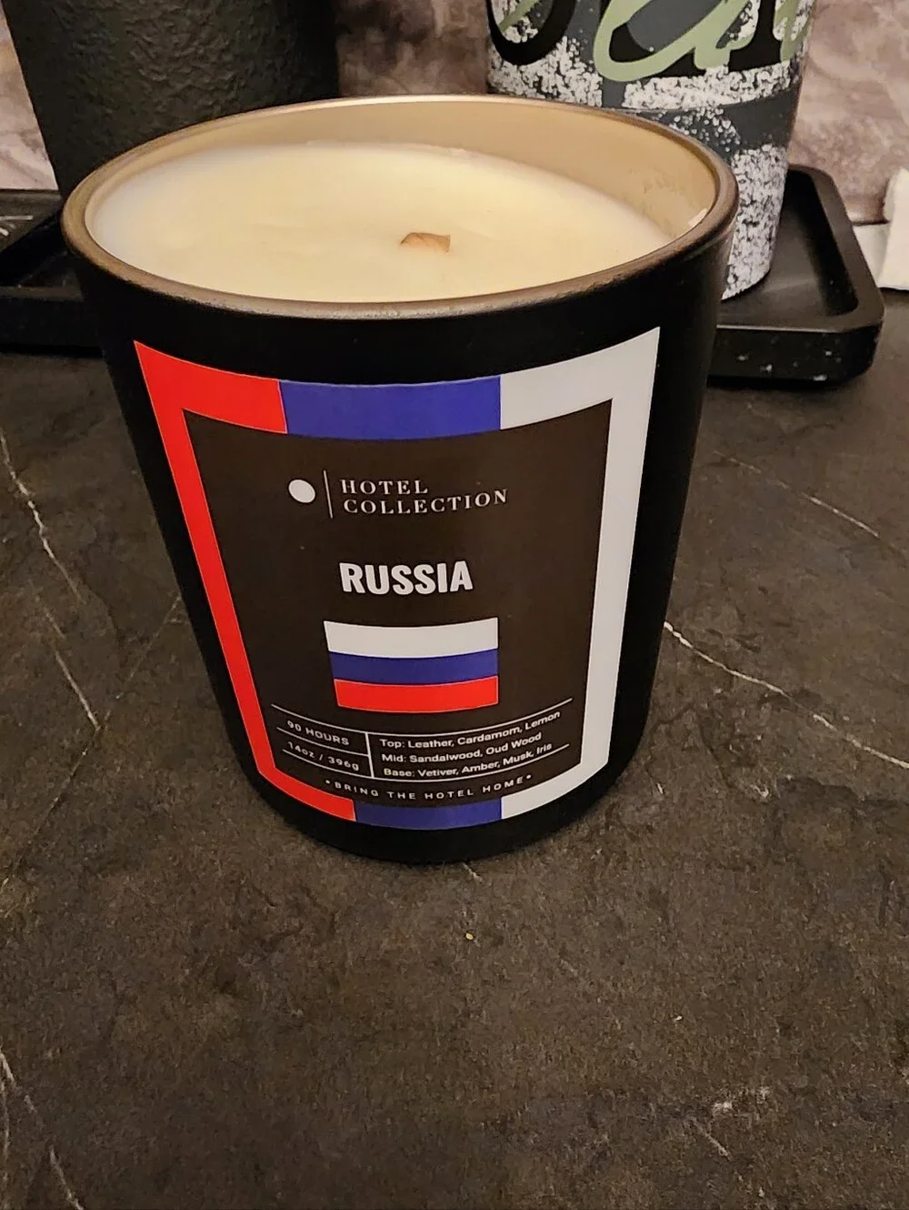 NWOT Hotel Collection Russia Scented Candle - Black